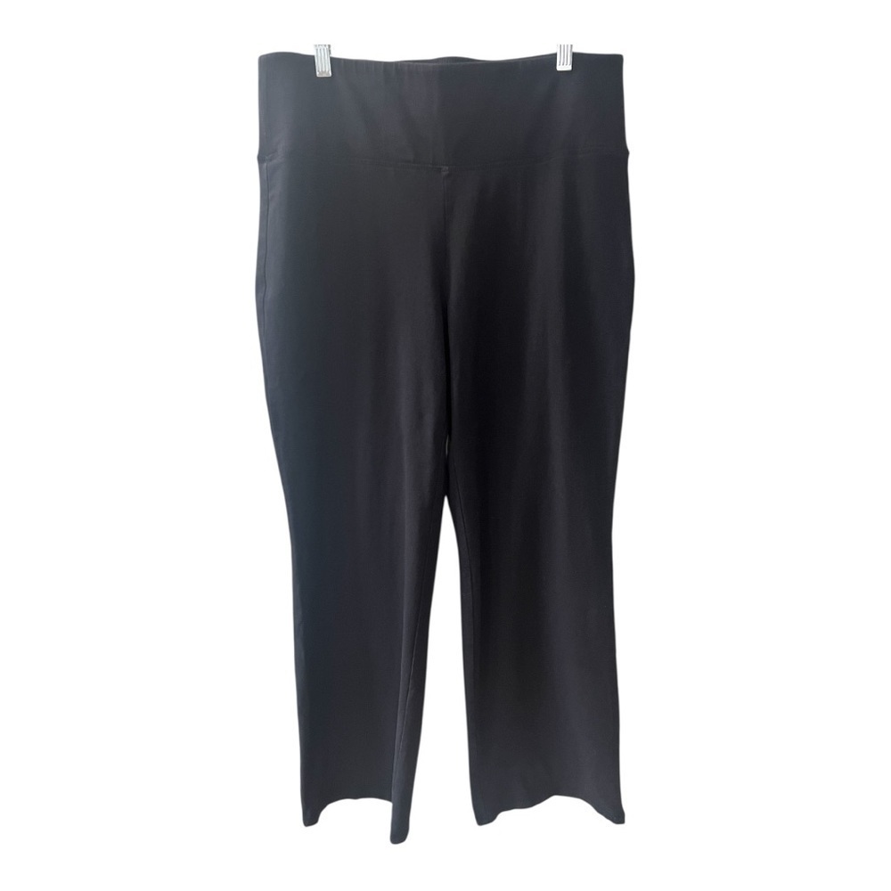 LIVI Black Wide Leg Cotton Pants Size 14/16 Women